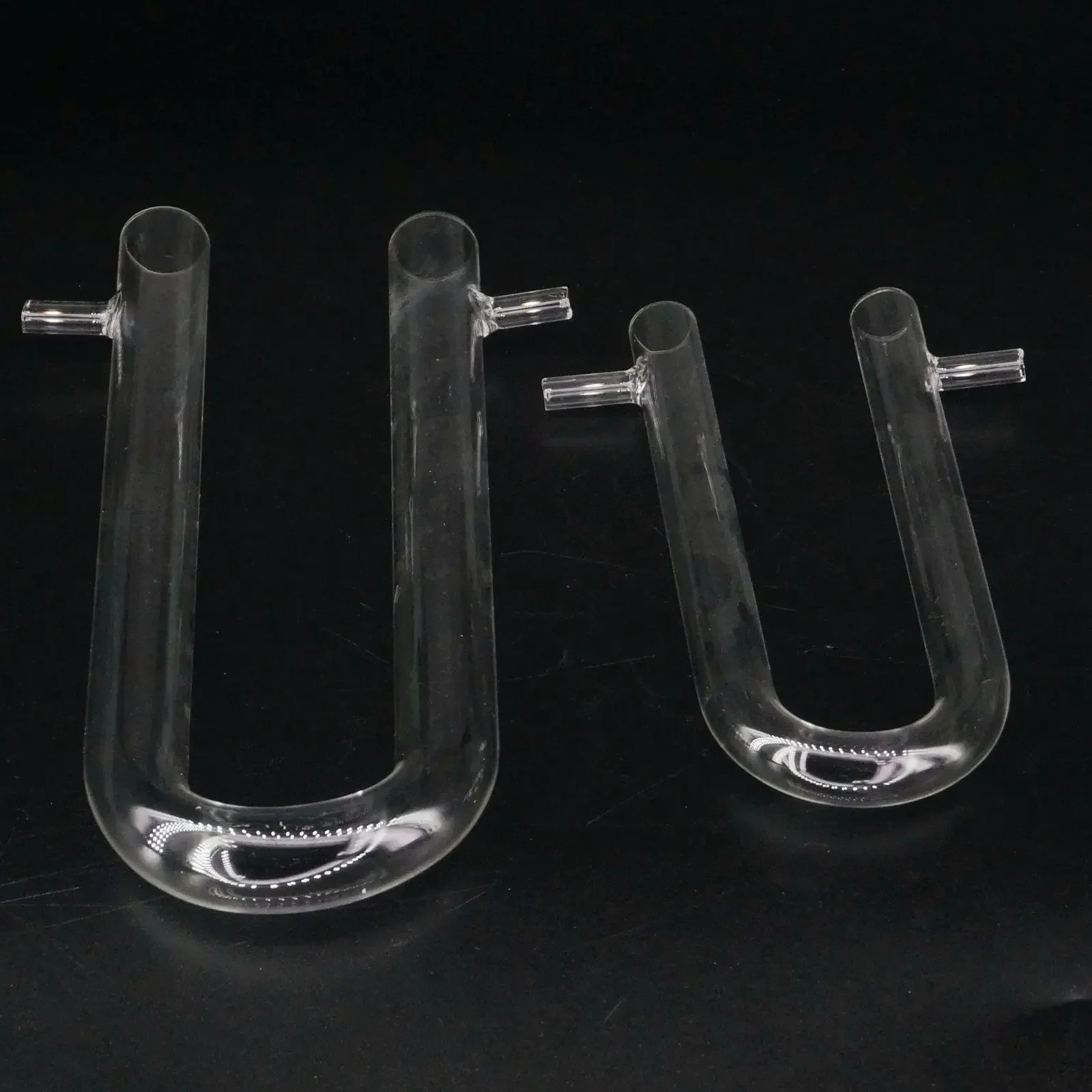 15x150 18x180 20x200 25x200mm Glass Drying Tube Adapter U Shape With Side Arm