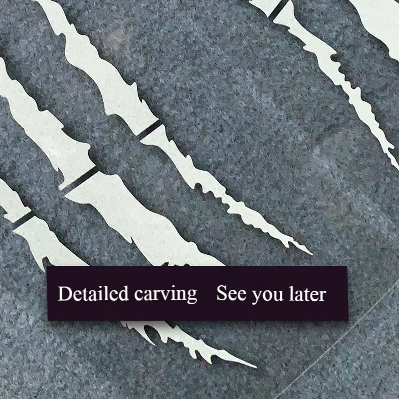 شبح مخلب ملصقات السيارات غطاء السيارة ملصق فينيل تعديل الإبداعية ملصقات عاكسة الشيطان باو الخدوش سيارة الديكور