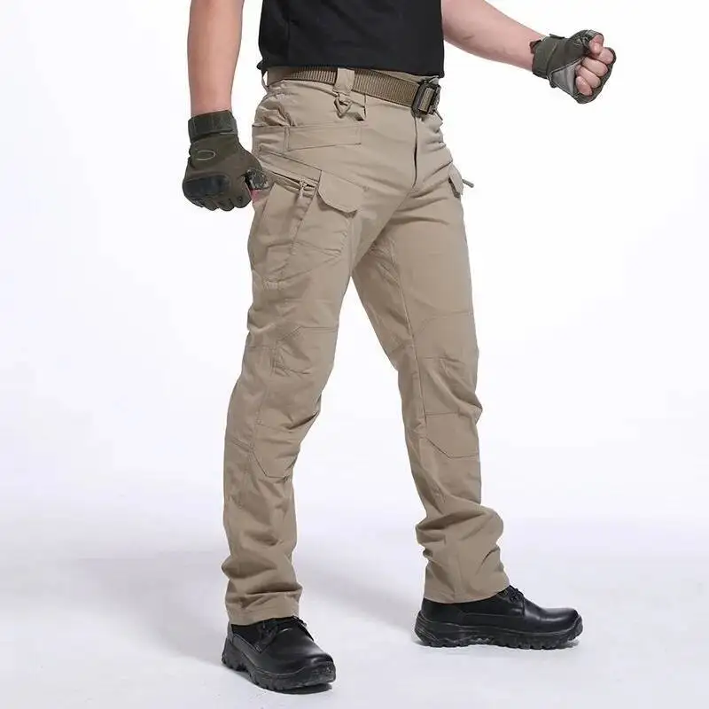 

Mens Military Tactical SWAT Trousers Multi Pockets Cargo Training Men Combat Army Pants Work Safety Uniforms New