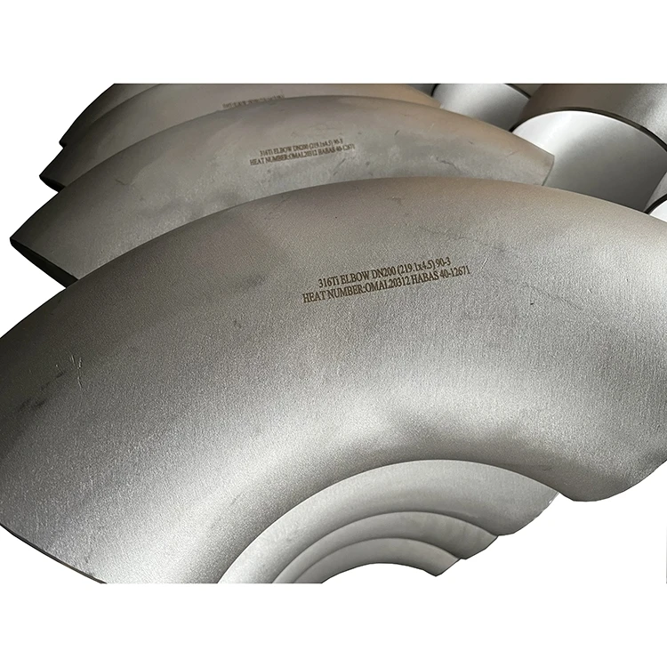 Special Material 316Ti 90EL 219.1*4.5 Stainless Steel Pipe Fittings 2 Inch Ss 304 Ss316 90 Degree Elbow