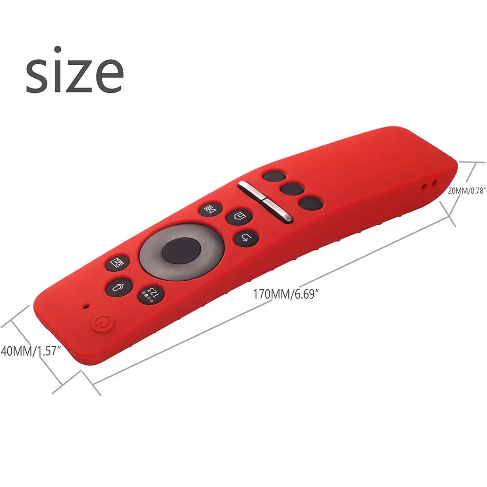 All Inclusive Remote Control Cover with Lanyard Smart Television Remote Control Case Anti Slip for SAMSUNG 01329B 01330A TM1950A