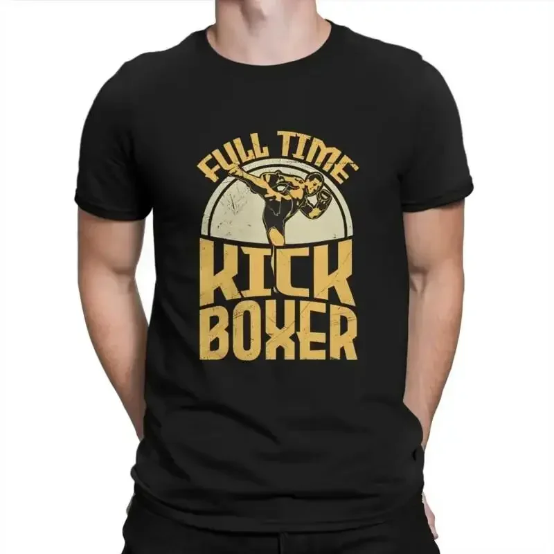 Kickboxing Man T Shirt Full Time Martial Arts Individuality Gr
