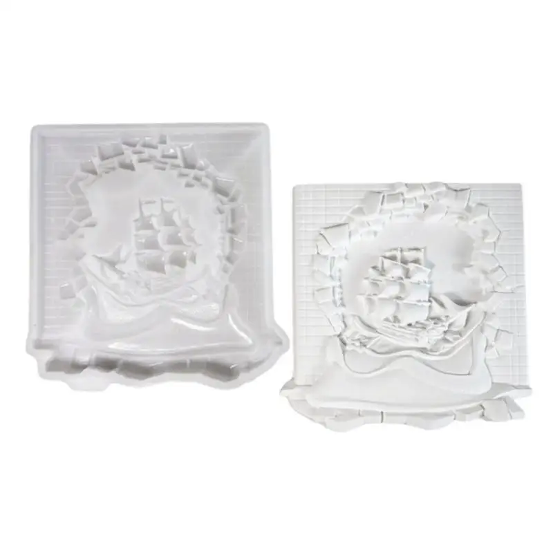 

652F Broken Wall Sailboats Silicone Mold,Sailboats Resin Mold for Epoxy Casting Wall Hangings Decors,Art Crafts,Home Decors