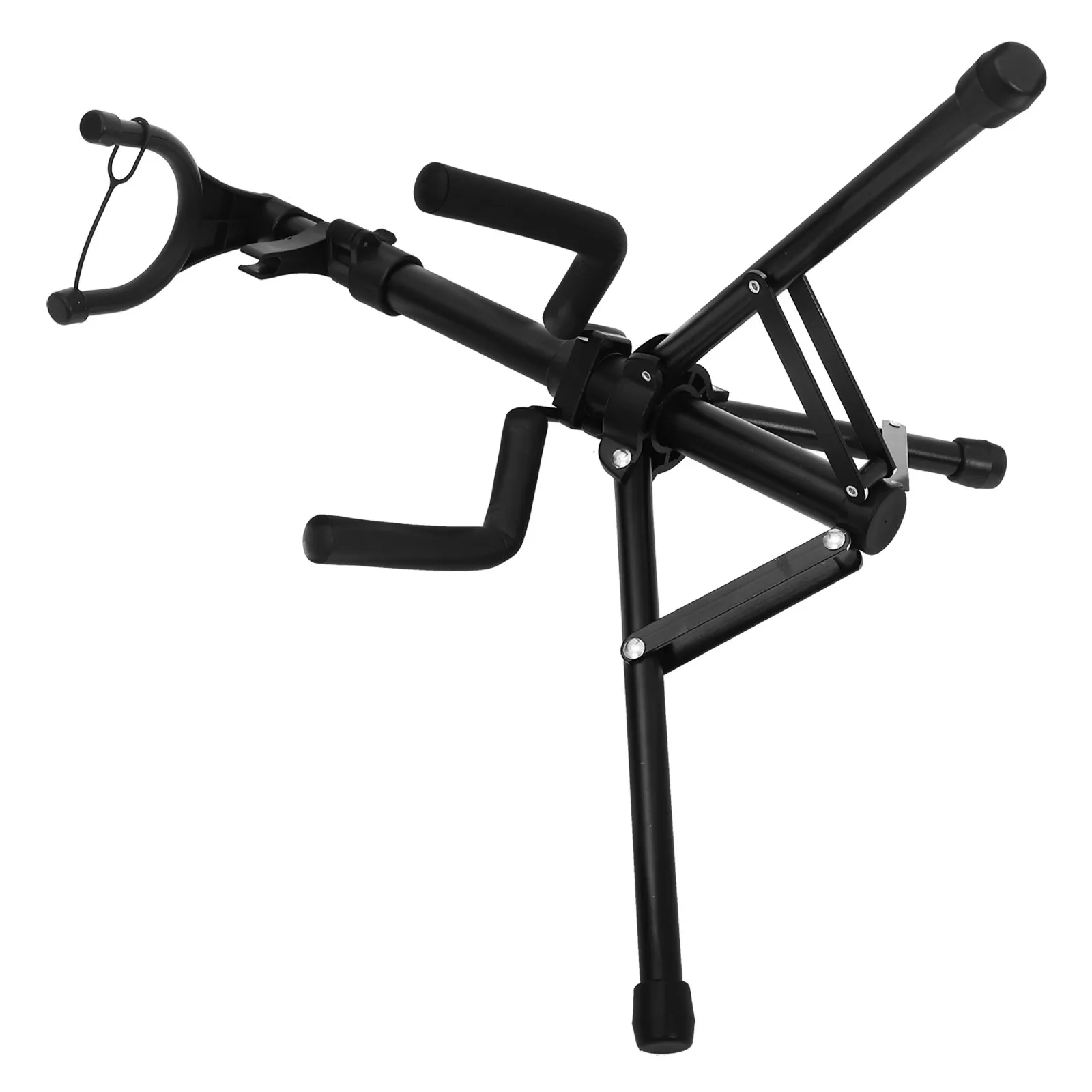 1Pcs Robust Foldable Violin Stand Ergonomic Self-Locking Vertical Tripod Floor Stand Compact Portable Violin Display Storage