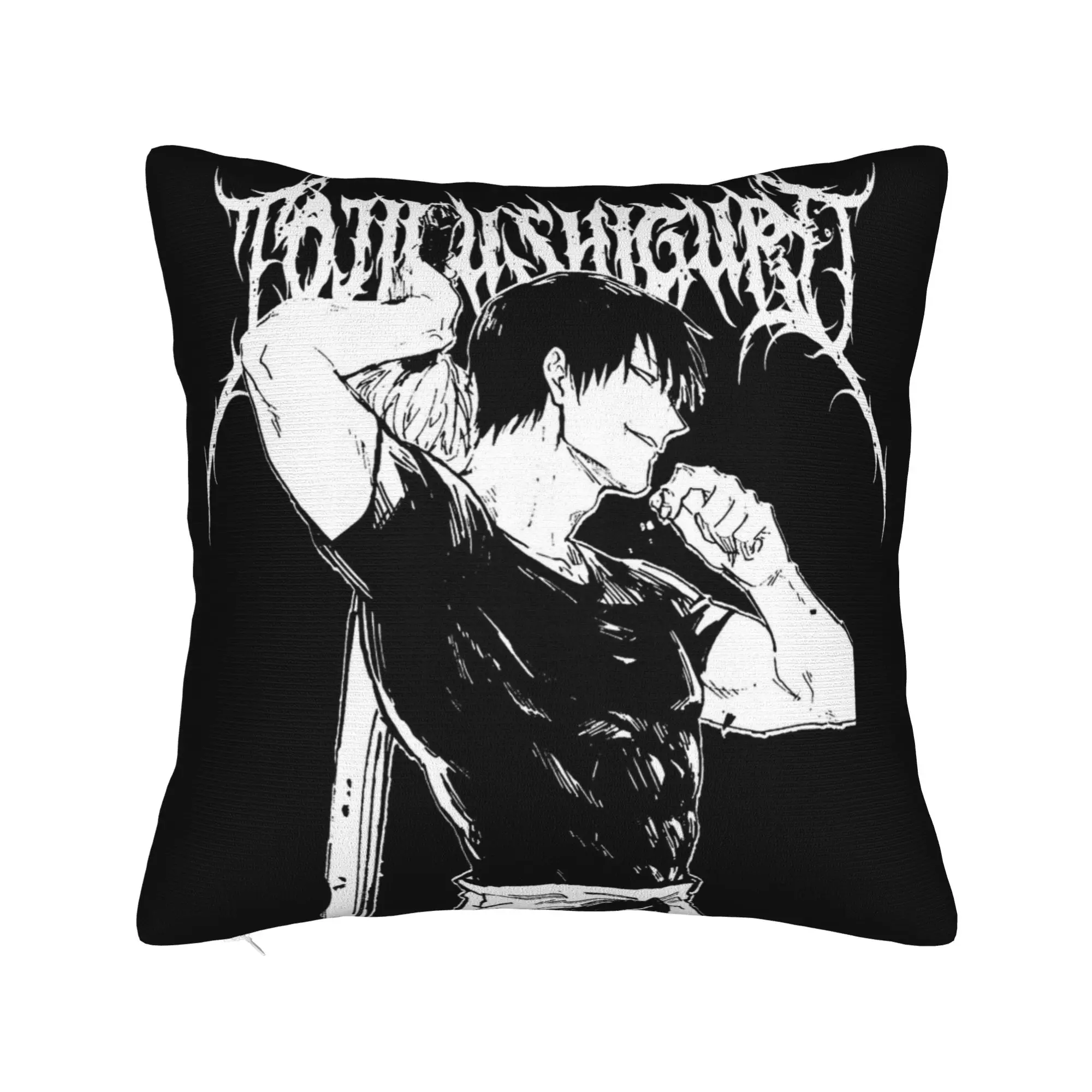 Sorcerer Killer Toji Fushiguro Pillowcase Soft Cushion Cover Decorative Anime Throw Pillow Case Cover Home Square 45X45cm