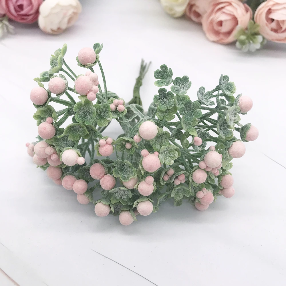 6 piece of diy accessory material artificial flower home decoration small foam ball wholesale material forest water spirit fruit