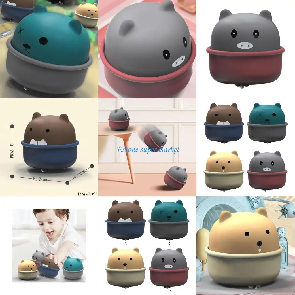 090B encantadores vehículos ingeniería dibujos animados, juguetes, coche empuje deslizante, taza bonita para mascotas,