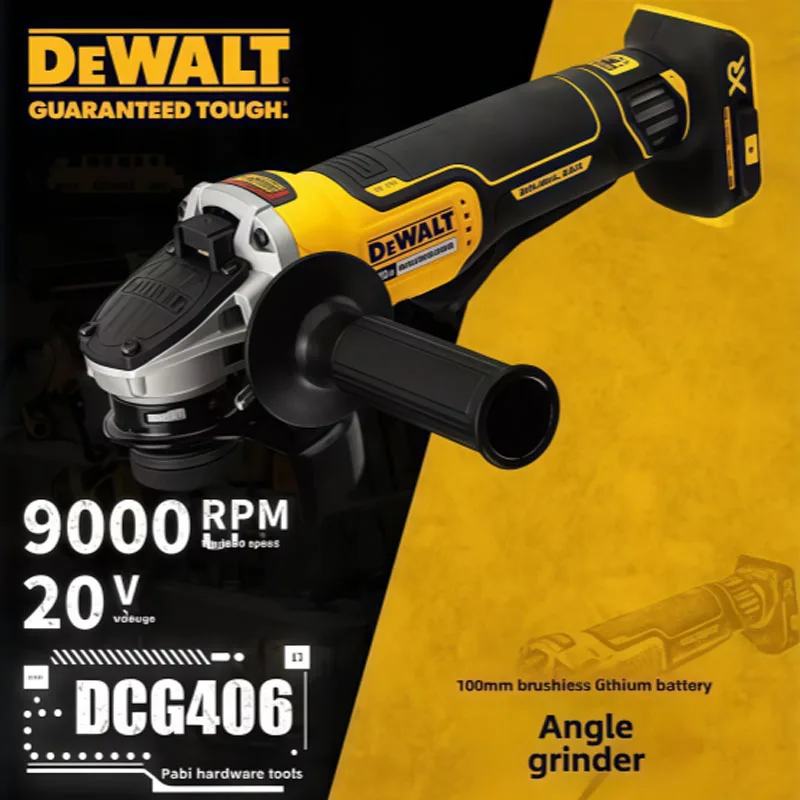

Dewalt DCG406 9000RPM Brushless Angle Grinder Cordless Cutting Polishing Tool For Dewalt 20V Battery