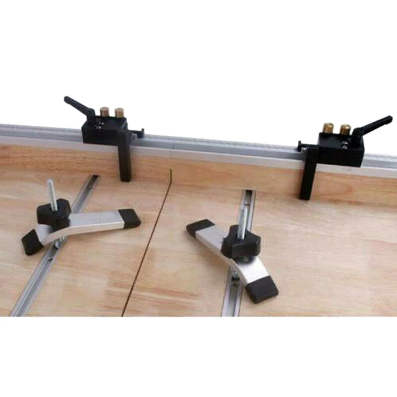 2X Aluminium Bar Slider T-Tracks T-Slot Jig Fixture For Table Saw Gauge Rod (500Mm&400Mm)