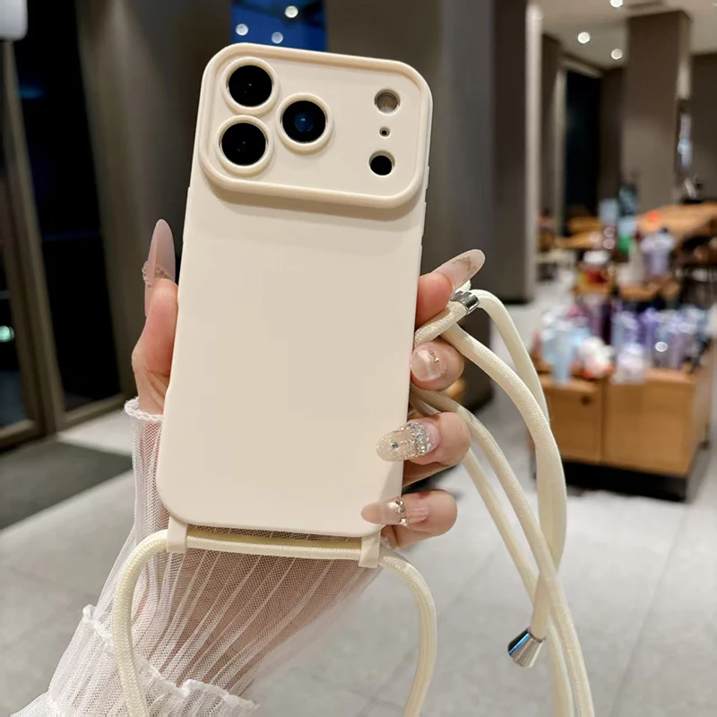 Für iPhone 18 Pro Max 13 14 15 16 17 Tragbare Bonbonfarbene Handyhülle mit Großem Fenster, Schultergurt und Stoßdämpfung – Detail 8