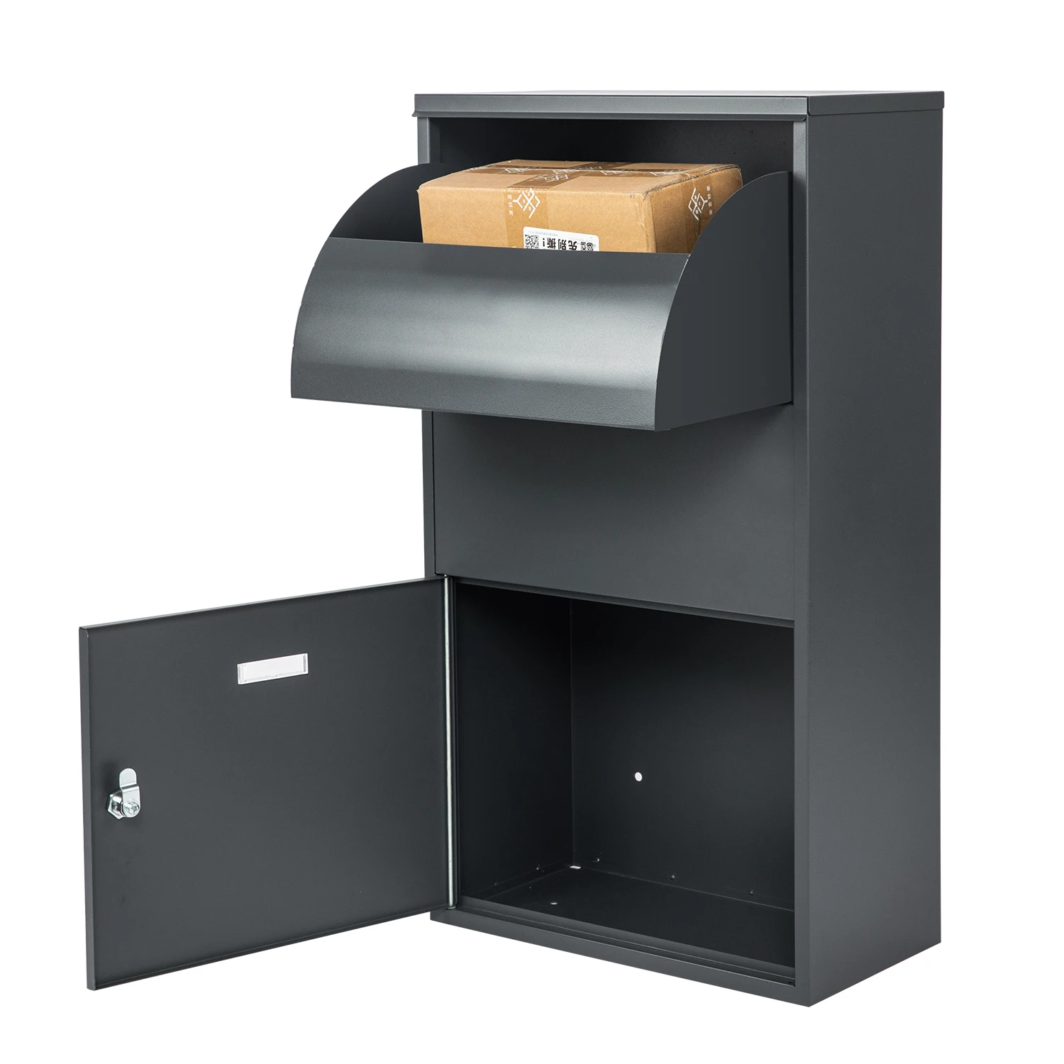 

Metal Outdoor Parcel Delivery Box Smart Wall Mounted Large Parcel Drop Box with Combination Lock
