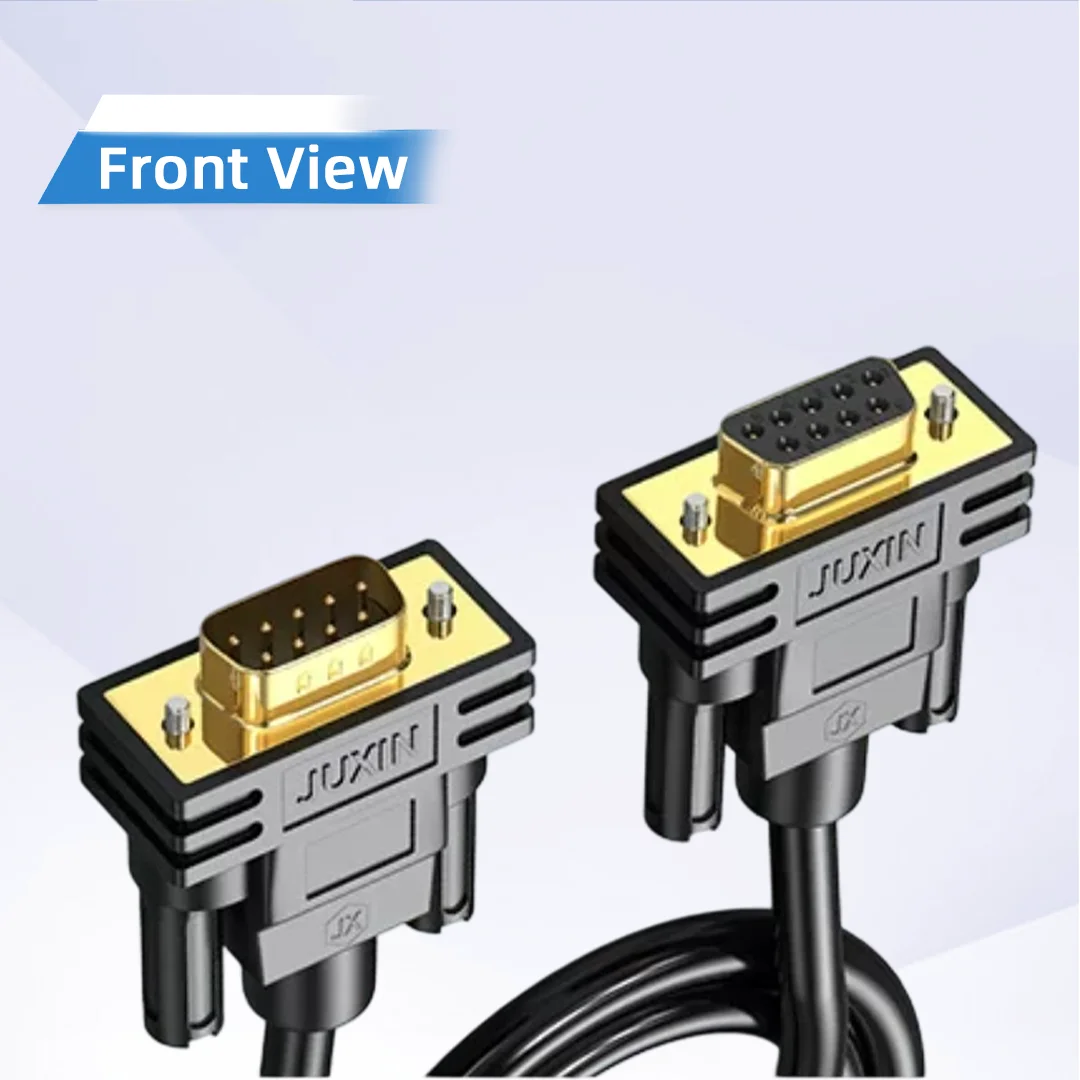 DB9 9Pin Serial COM Cable RS232 RS485 Communication Wire Male to Female Straight and Cross Connection Serial Cable