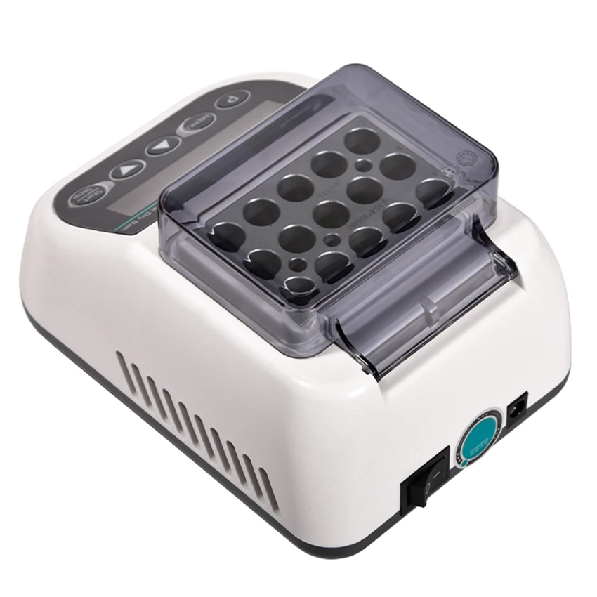 Mini Dry Bath Incubator Lab Metal Bath Constant Temperature Lab Thermostat Heater Incubator with Heating Block 0.2/0.5/1.5/2ml