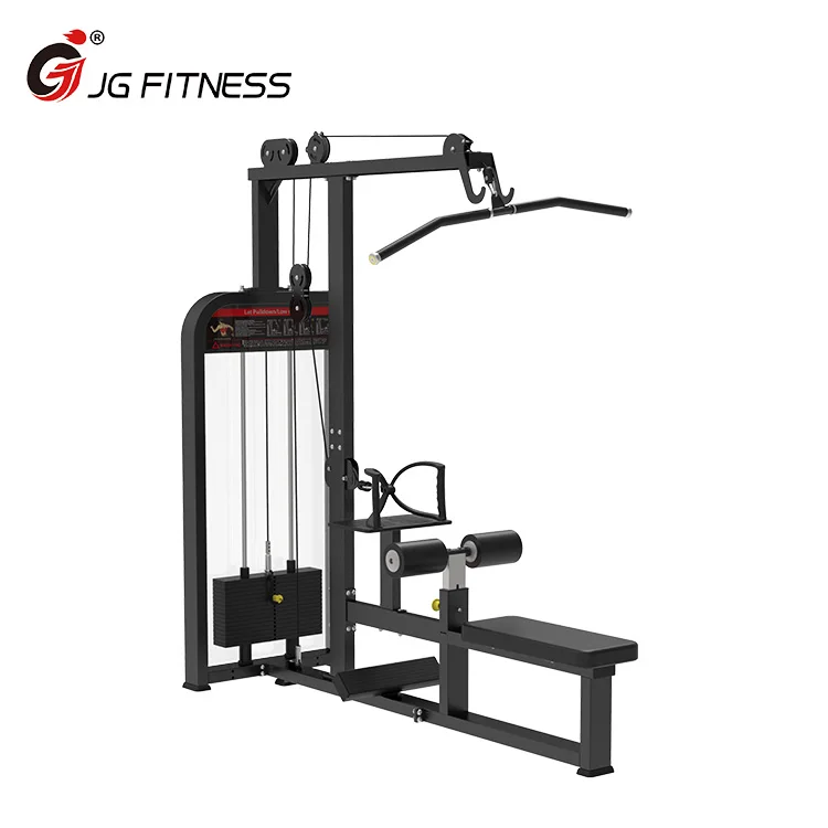 Indoor Sports Gym Fitness Equipment Strength Training Lat Pull Down Low Row Pin Load Selection Machines Exercise Equipment