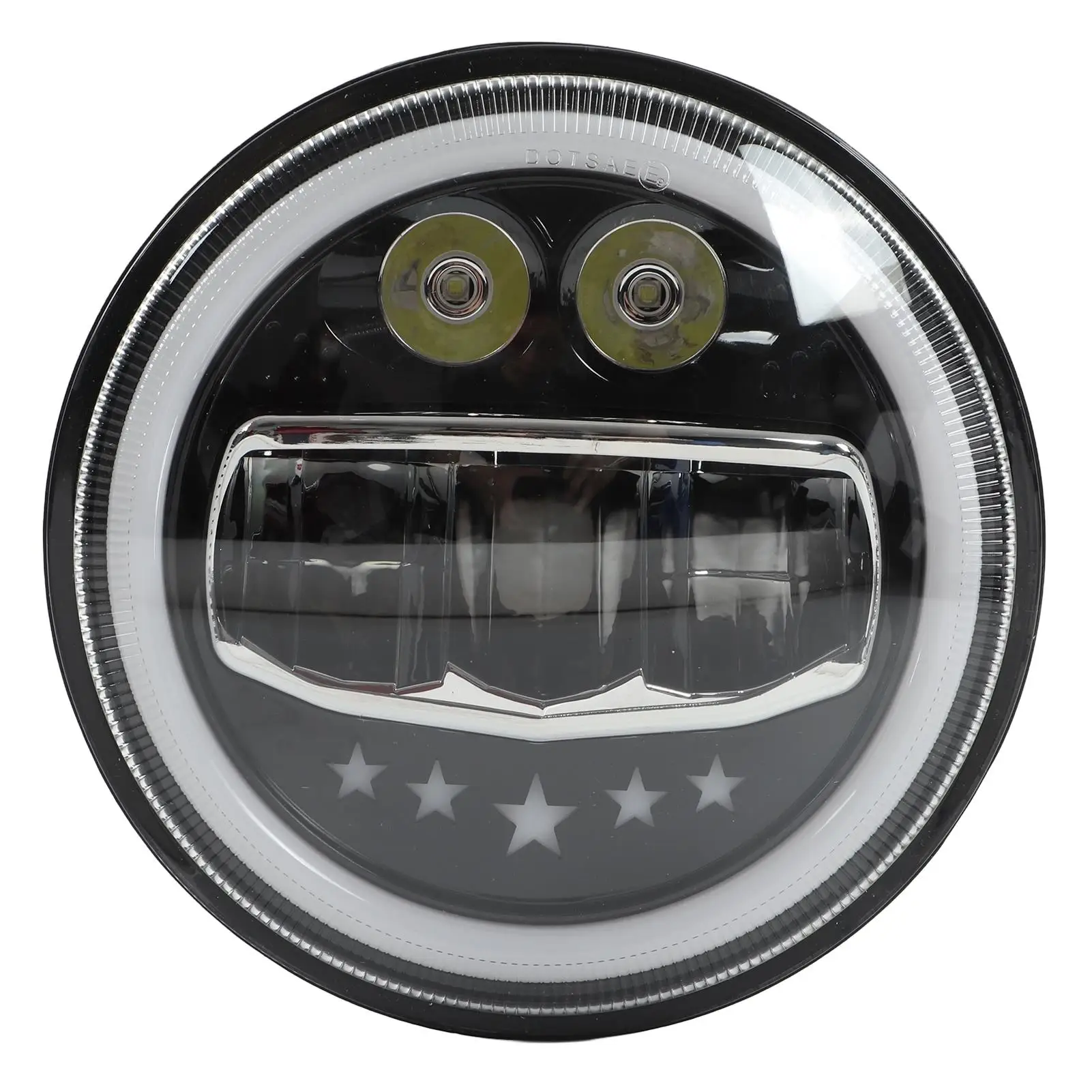 Universal Head Lamp Dustproof Anti Explosion Motorcycle Headlight Round 12V for cars for motorbikes