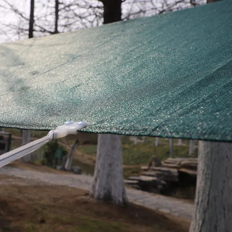 Garten-Sonnenschutznetz, Outdoor-Sonnenschutz, Schattennetz, Pool-Schattierung, Baldachin, Camping-Markise, Sonnenschutz mit verstellbarer Schnalle – Detail 27
