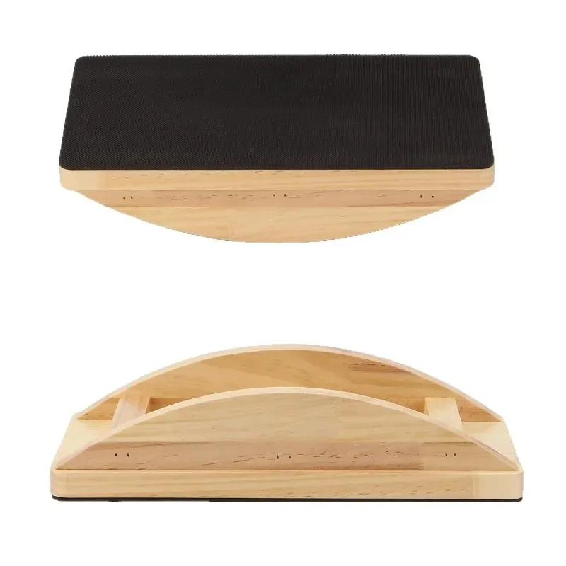 Portable Anti Slip Wooden Yoga Balance Pedal Stand, Multifunctional Cheerleading Flyer Trainer for Home Fitness Workout Gear