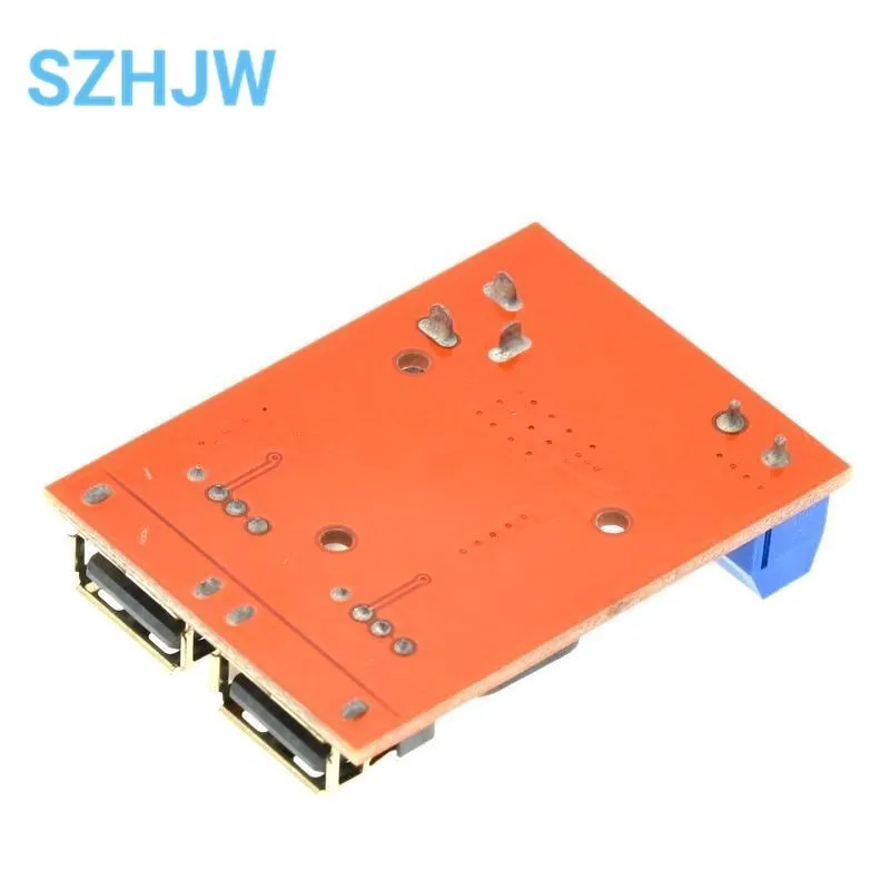 LM2596 LM2596S Dual USB DC-DC 9V 12V 24V 36V to 5V 3A Step Down Buck Converter Board Car Charger Solar Power Supply Module C6B4