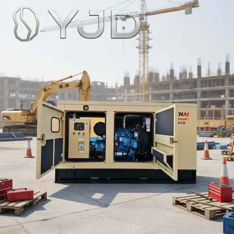 YJD Portable Diesel Generator Sets 12.8KW/16KVA Silent Open Frame with ATS 50Hz 1 Year Warranty