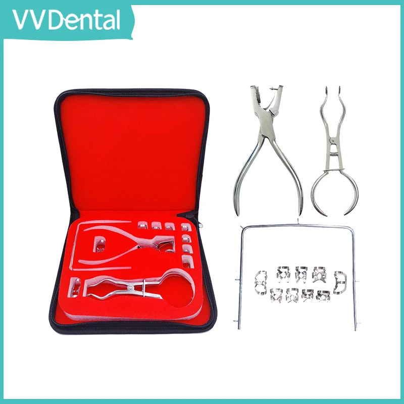 VVDental 1 Set Dental Rubber Dam Set Perforator Puncher Pliers for Teeth Care Dentist Orthodontic Lab Device