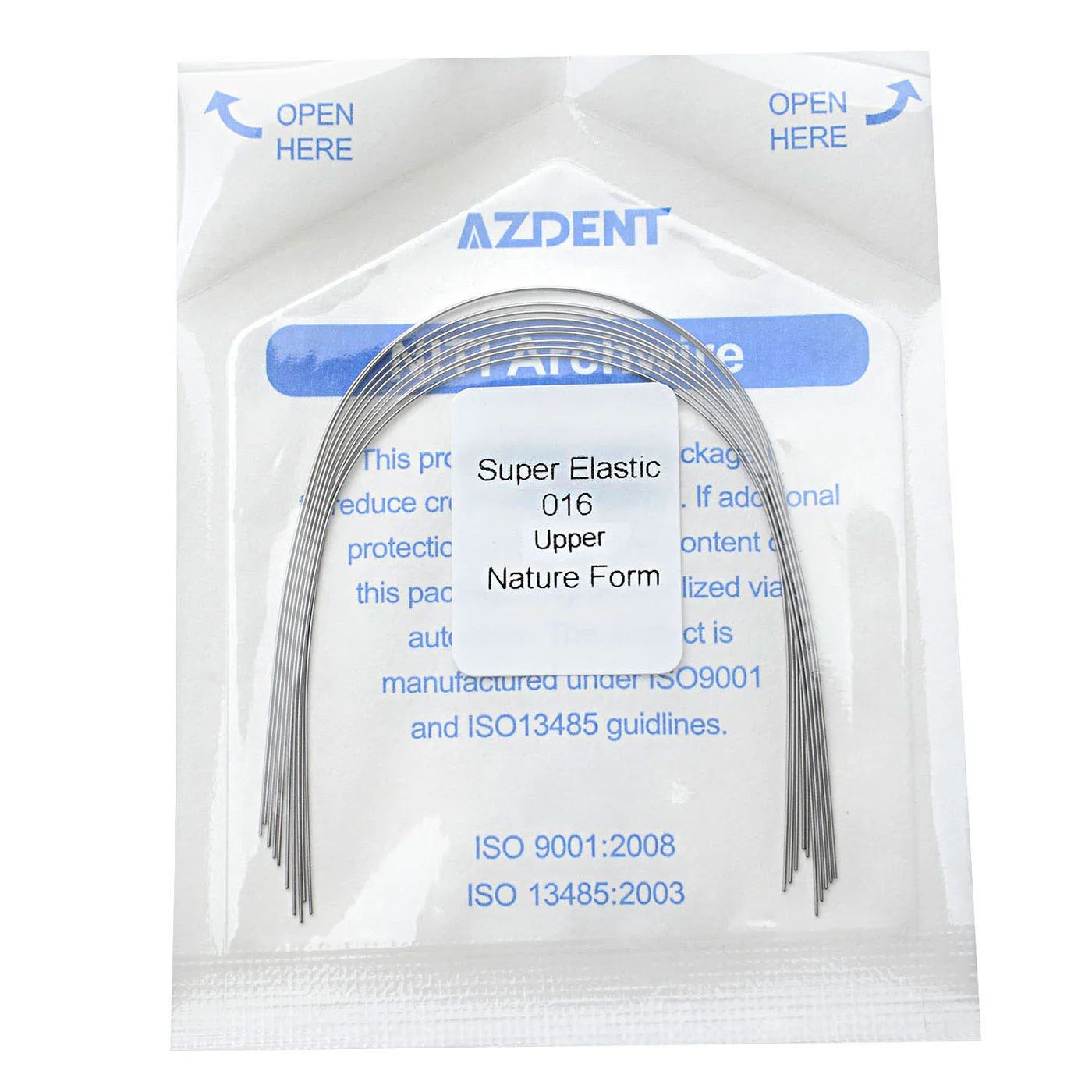 10 Teile/paket AZDENT Dental Kieferorthopädische Super Elastische Niti Runde Rechteckige Bogen Drähte Natur Form Bogen Draht Oberen Unteren – Detail 6