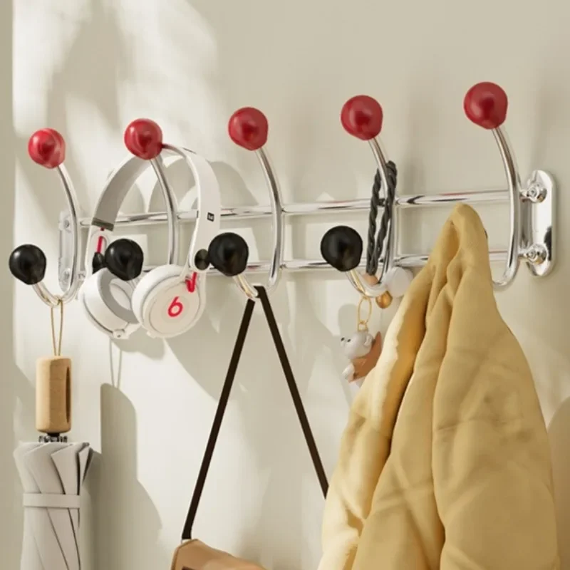 Wall Mounted Coat Racks Iron Clothes Hanger Modern Entrance Hall Clothing Hook Luxury Aesthetic Living Room Wall Organizer Hooks