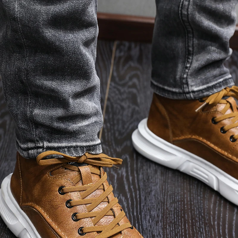 Fashion Designer Men Jeans Black Gray High Quality Retro Trousers Stretch Slim Fit Ripped Jeans Men Vintage Denim Pants Hombre