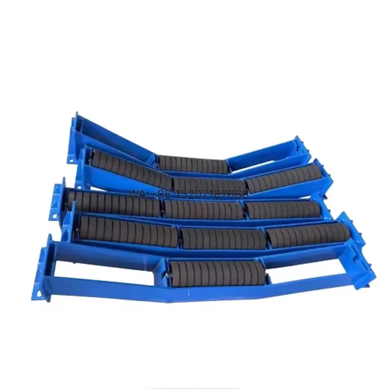 Wmwmnu Heavy Duty Trough Carrying Return Idler Bracket Ball Bearing for Coal Mining Quarry Port Belt Conveyor System Roller