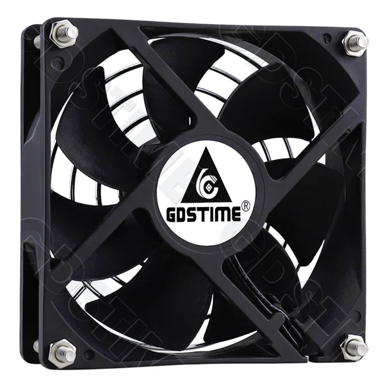 GDSTIME EC Axial Fan 60mm 80mm 90mm 120mm Dual Ball Brushless PC Cooler AC 110V 120V 220V 230V 240V 12025 8025 Computer Case Fan
