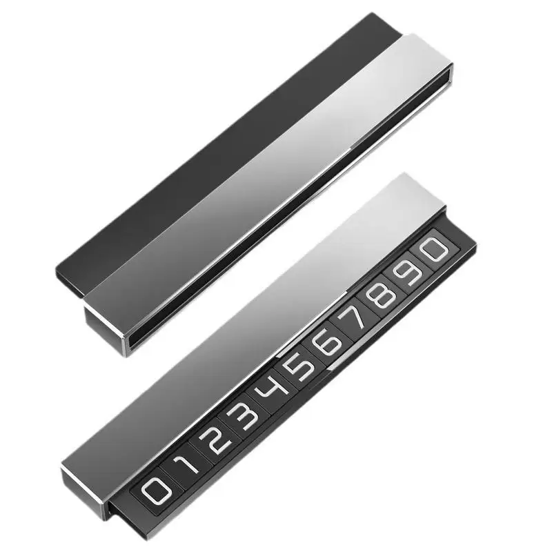 

Hidden Car Parking Phone Number Plate Luminous Temporary Card Holder Accessories