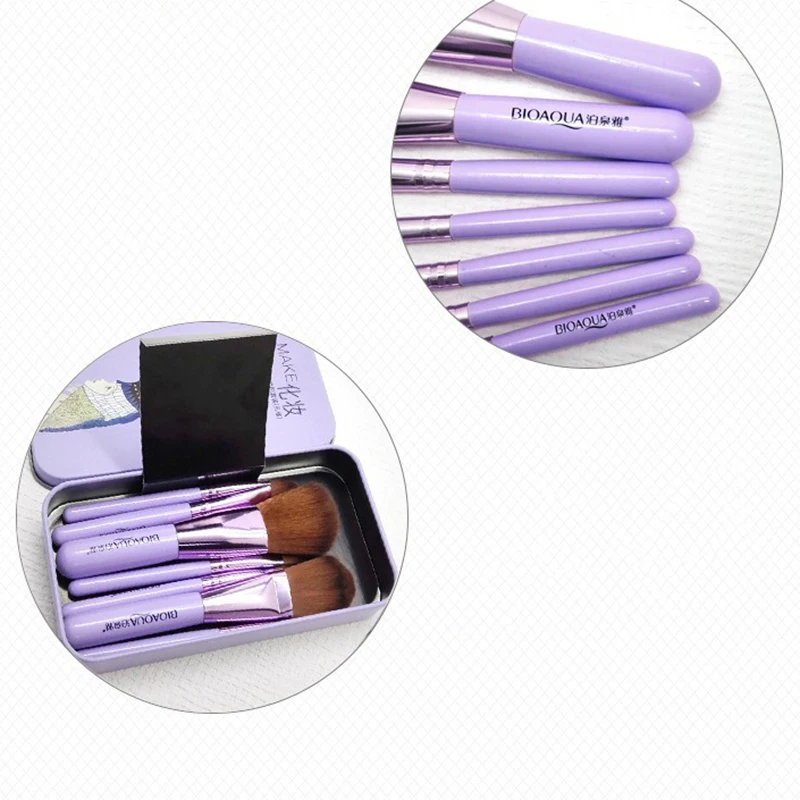 Zestaw 7 pędzli do makijażu: płynny podkład, miękki pędzel, narzędzie do nakładania, korektor, cień do powiek, krem, tajski gęsty kosmetyk, piękno, rower, Aist Bank