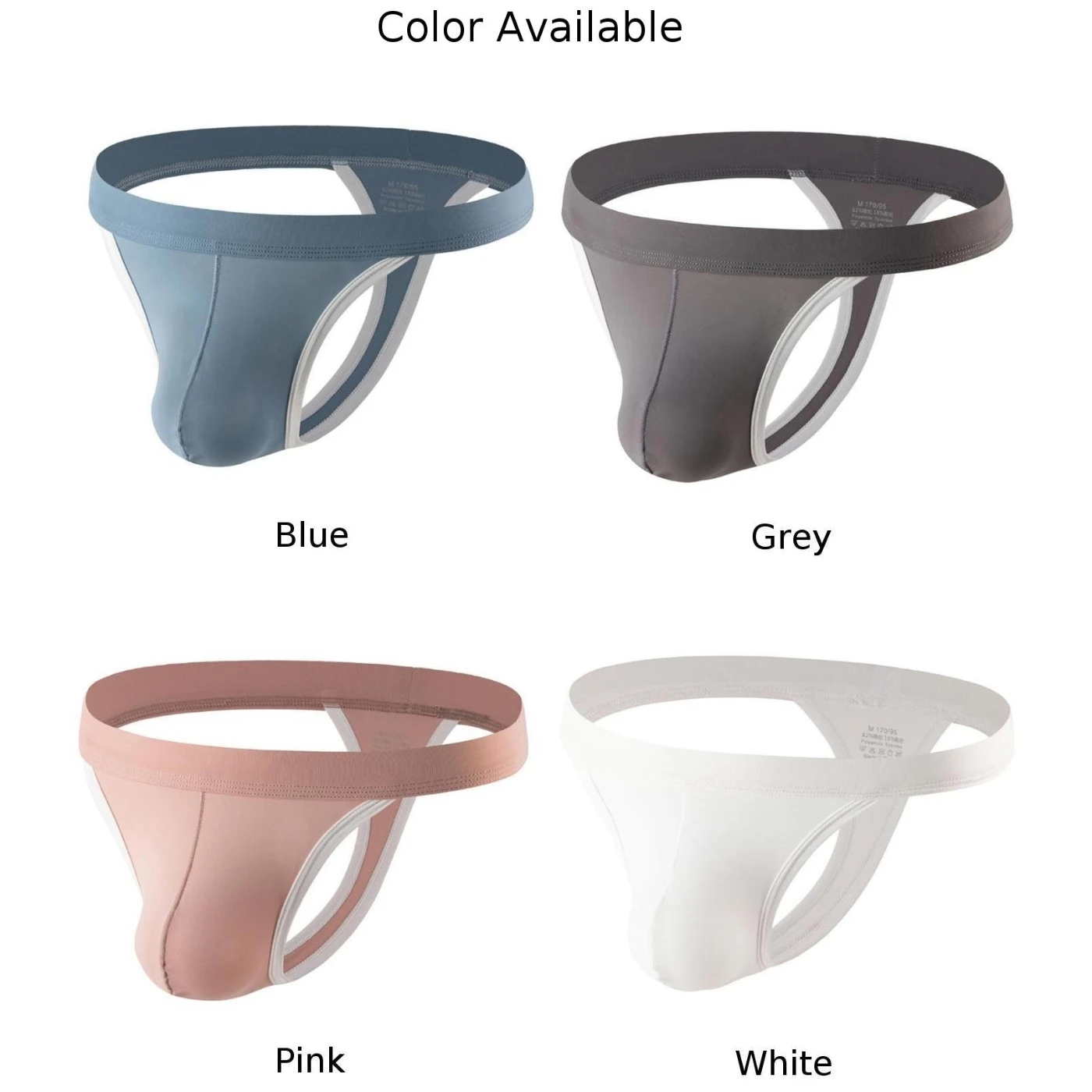 Mens Underwear T-back Thongs Underpants 1pc Breathble Casual Comfortable G-string Ice Silk Oversized Fashion Mens