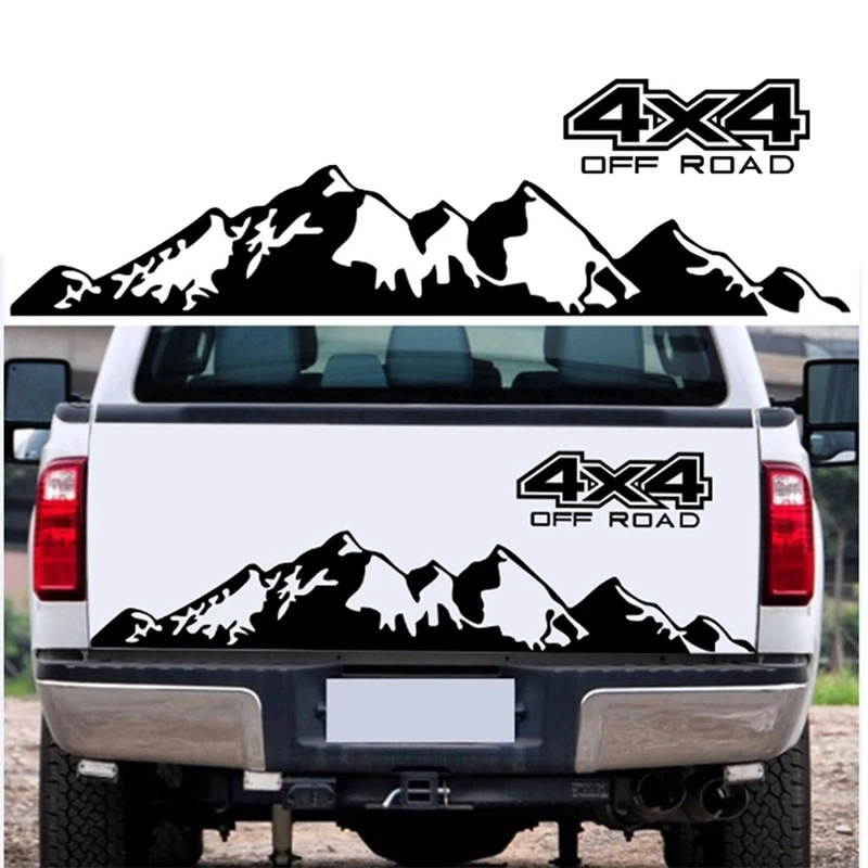 Car Sticker 4X4 Off Road Graphic Decal For Ford Ranger Raptor Pickup Isuzu Dma Nissan NAVARA Toyota Hilux Accessories