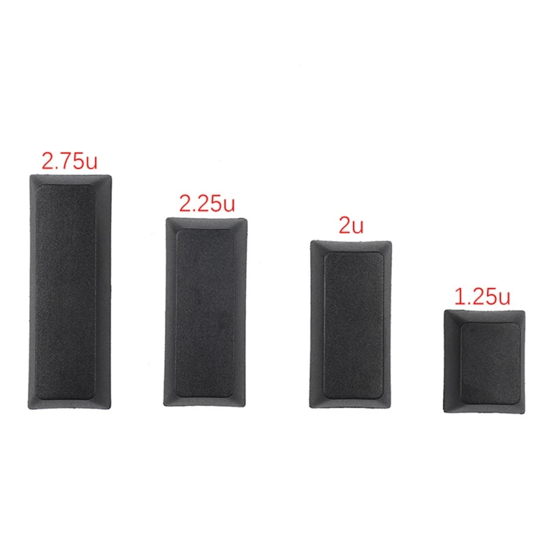 4 teclas PBT Keycap XDA barra espaciadora convexa 1.25U 2U 2.25U 2.75U sin grabado para cubierta llave carácter único para