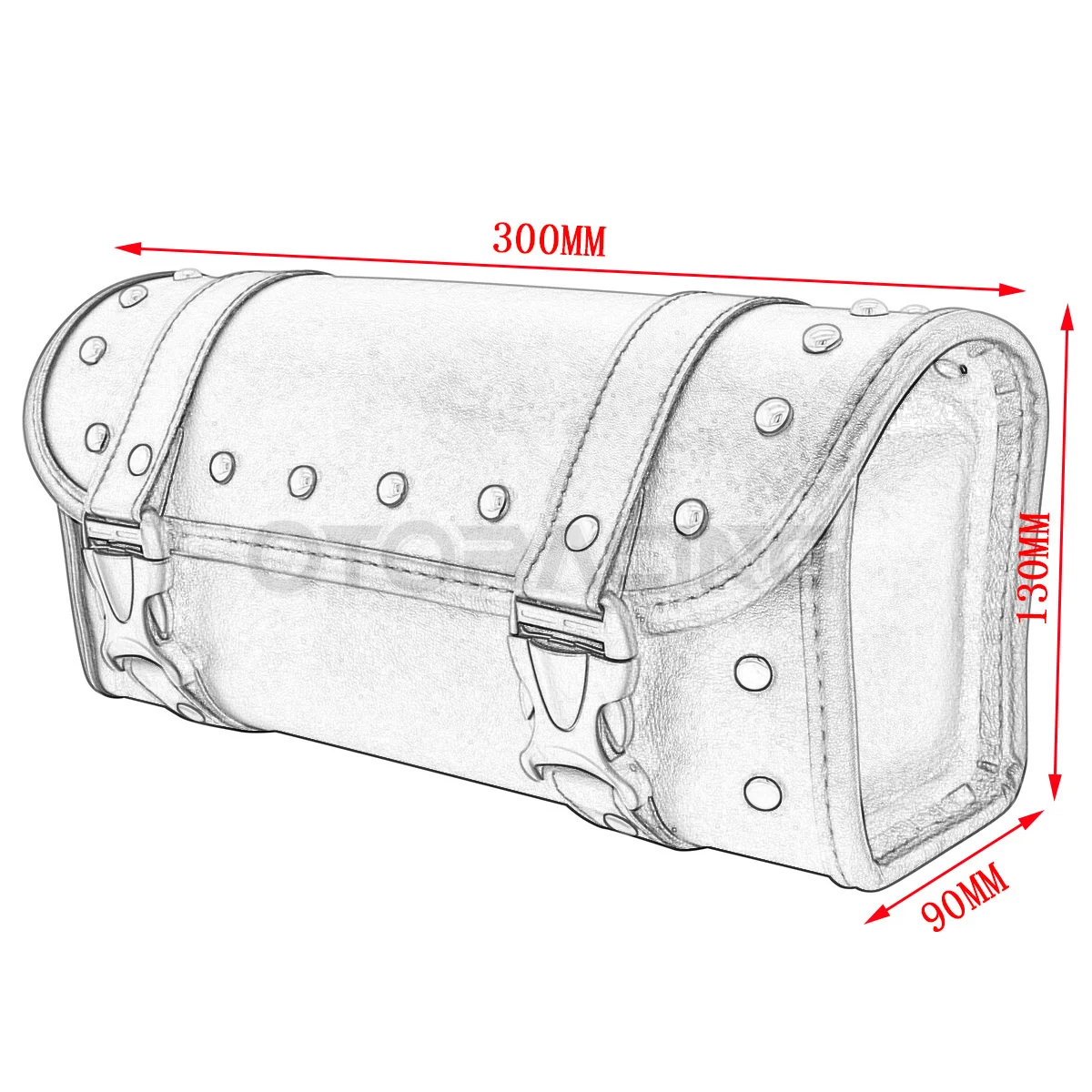 Motorcycle Fork Tool Bags Storage Leather Travel Pouch Front Luggage Bag For Harley Sportster XL Touring Softail Dyna Road King