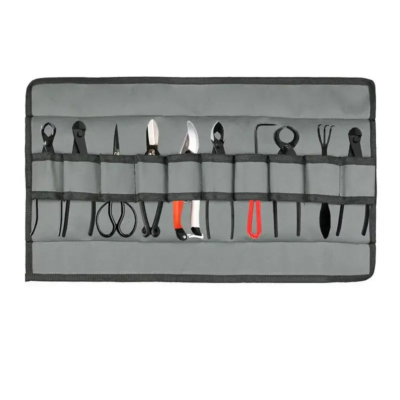 Japanese Bonsai Tools Storage Package Roll Bag Canvas Tool Set Case Hot Sale Tool Bag Tools Packaging（Without tools）