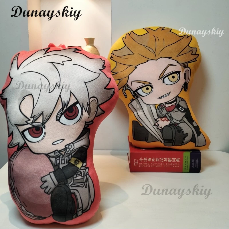 

45cm GACHI AKUTA Character Plush Stuffed Pillow Rudo Zanka Engine Ryou Cute Plushie Cushion Home Decoration For Anime Fans