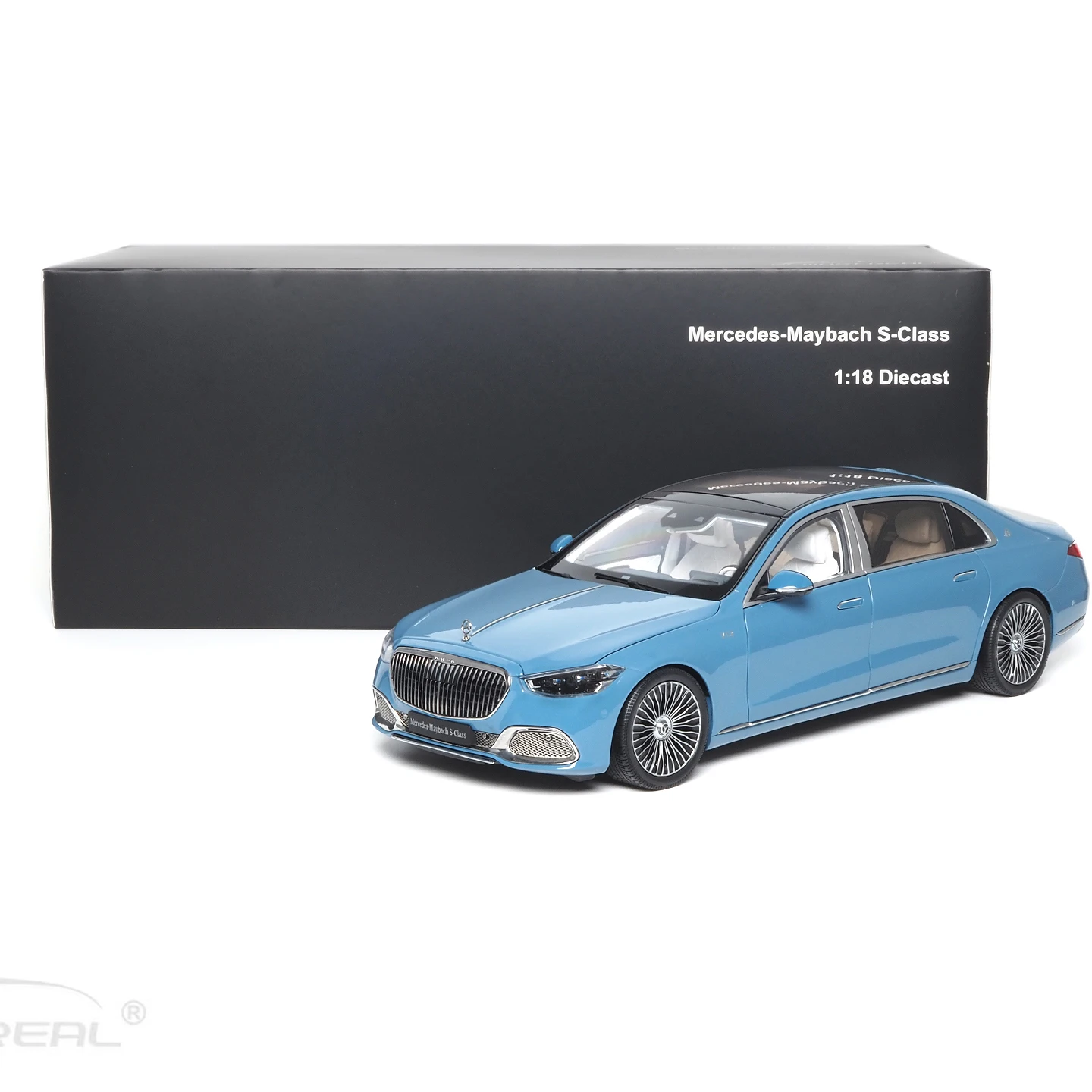 Bijna echte AR 1/18 Mercedes-Maybach S680 S-Klasse gegoten volledig open automodel simulatie legering verzamelauto's jongen speelgoed cadeau