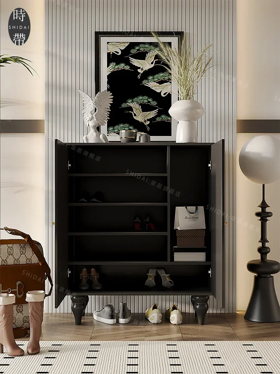 جديد النمط الصيني مدخل تخزين غرفة المعيشة غرفة نوم الجدار الديكور خزانة جانبية خزانة الملابس المخصصة #5