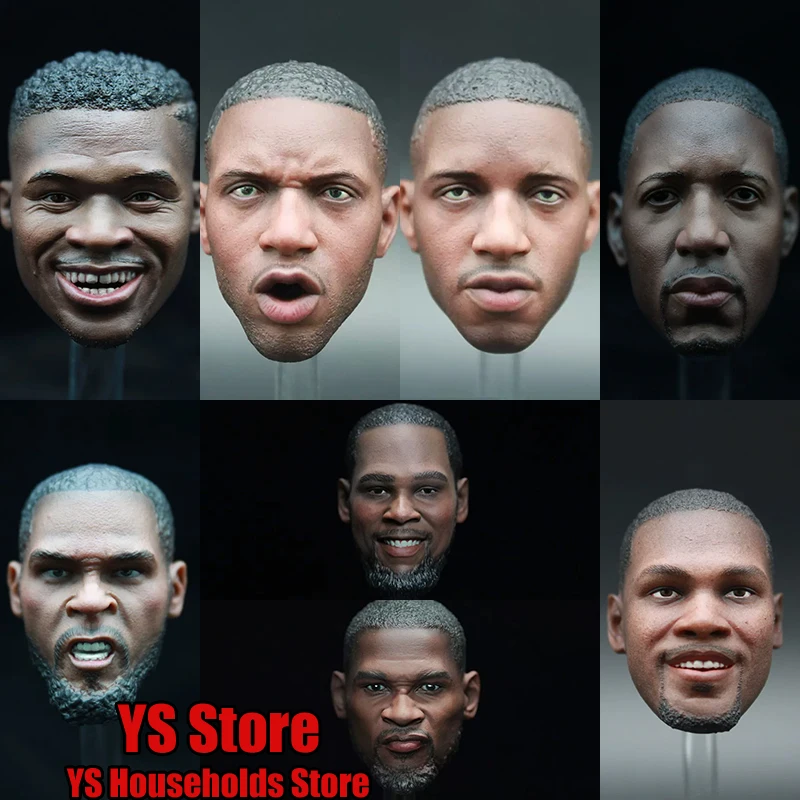 

Многофункциональная модель головы баскетболиста 1/6 для 12-дюймовых мужских фигурок, аксессуар для декора и DIY-проектов