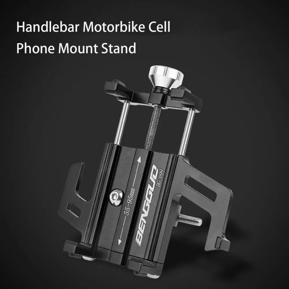 Compacte Universele Motorfiets Telefoonhouder Verstelbare Knop Stuur Motor Mobiele Telefoon Mount Stand Fix Mobiele Telefoon