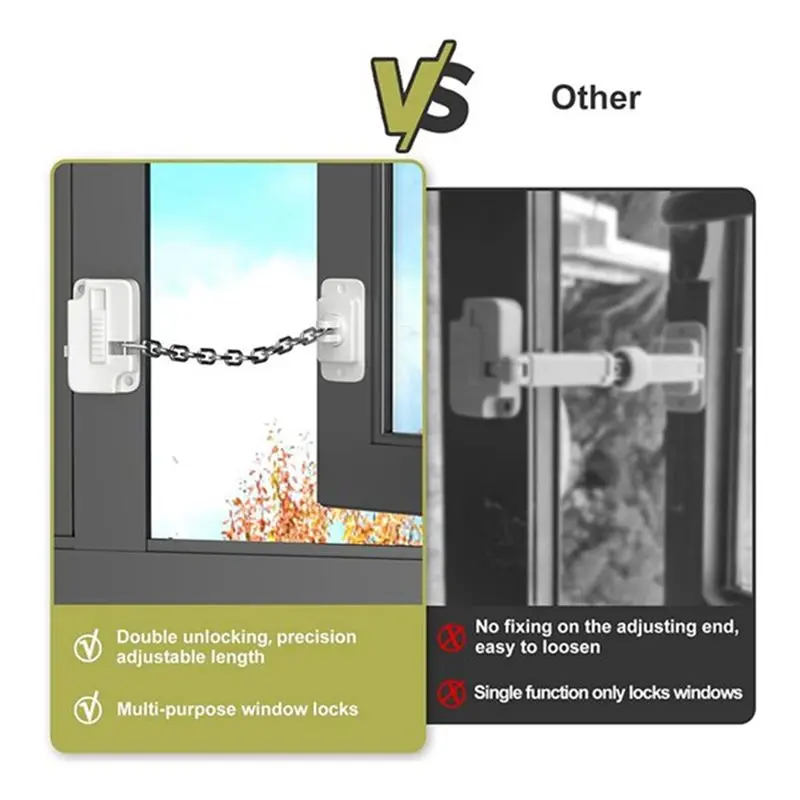Picture 7: AB41-Window Security Locks Self Adhesive Safety Chain Lock