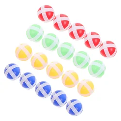 20 Pcs Sticky Balls For Dart Game Hook Loop Target Accessories Wall Mount Throw Ball Soft Toy Sports Set Multicolor Nylon