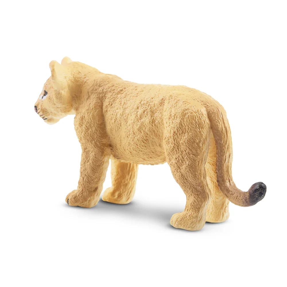 Simulation Standing Lion Cub Wildlife Animal Model Toy Mini Figures Dolls Action Figurines Toys Children Gift Cake Decoration