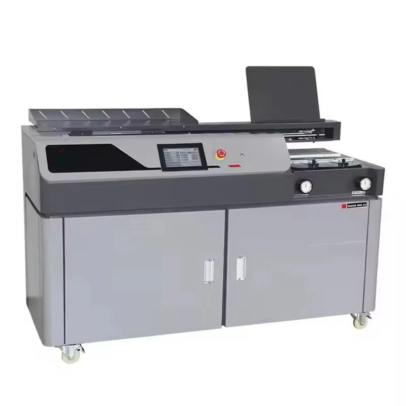 7-Inch Touch Screen A3 Hot Glue Binding Machine Variable Frequency Control Automatic New Condition Intelligent Book Glue Binder