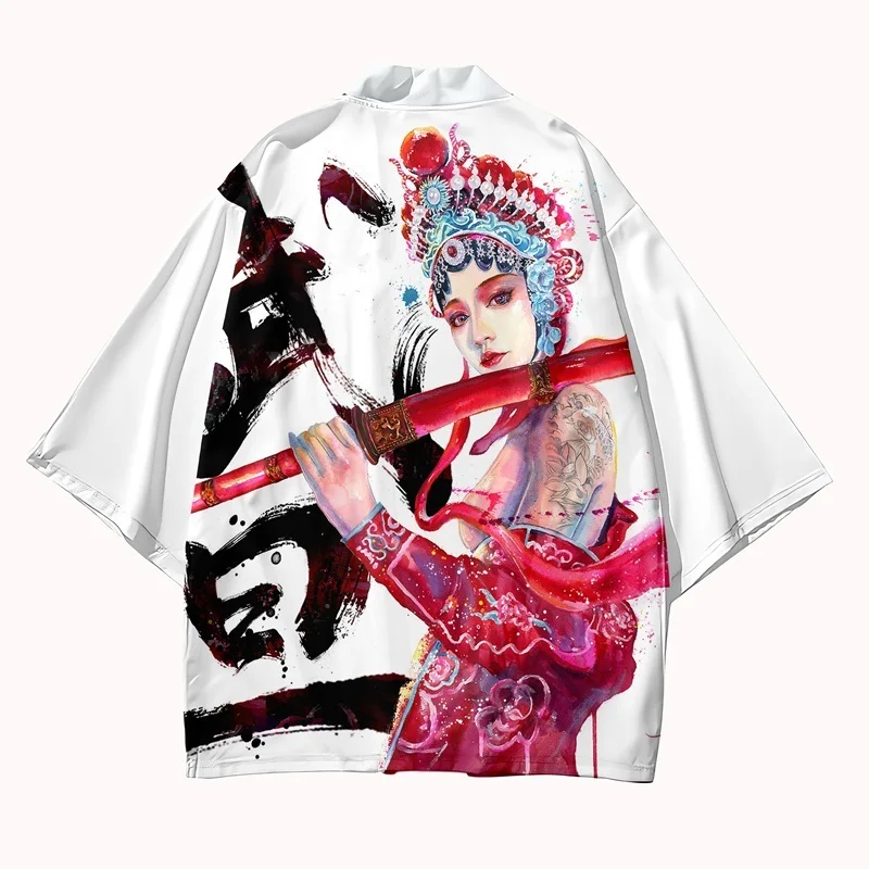 سترة كيمونو رجالية يابانية للرجال يوكاتا هاراجوكو ملابس آسيوية يابانية أزياء الساموراي أنيمي كيمونو ملابس الشارع الشهير Haori ذكر