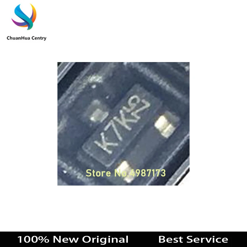 جديد وأصلي 2N7002K-7 K7K SOT23 ، 60V ، 380mA ، متوفر ، 20: لكل لوت