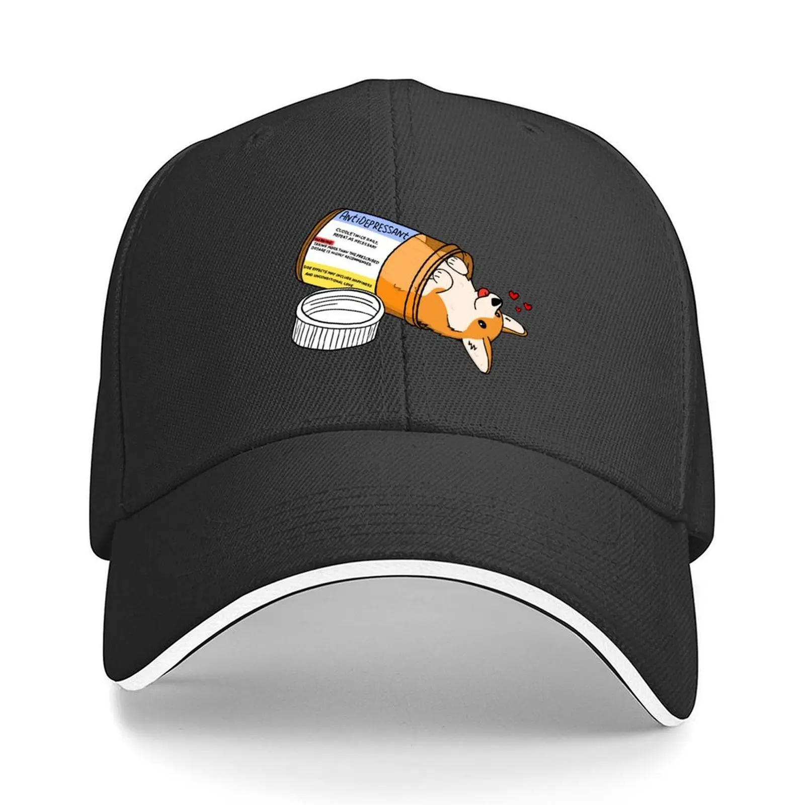 

Puppy antidepressant love medicine Baseball Cap Golf winter hats for men sun hat fishing hat Women Men's