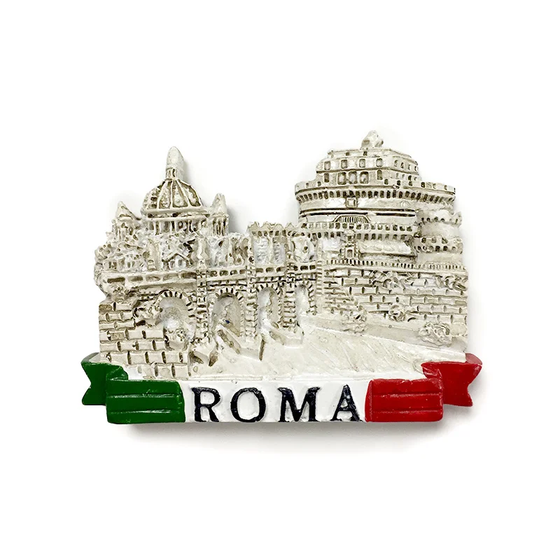 

Rome, Italy3dScenic Spots Refrigerator Magnets Travel Souvenirs Resin Painted Crafts Gifts