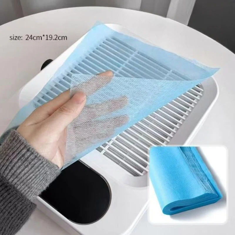 1500Pcs Nail Filter Paper Filter White Dust Collector Replace Nail Vacuuming Ultra-thin Cleaner Filter Non Woven Fabric Cotton